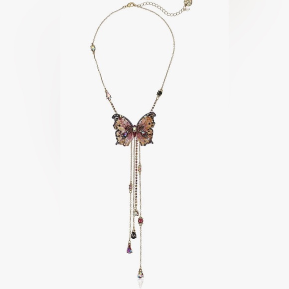 NWT Betsy Johnson Women’s Butterfly Pendant Necklace